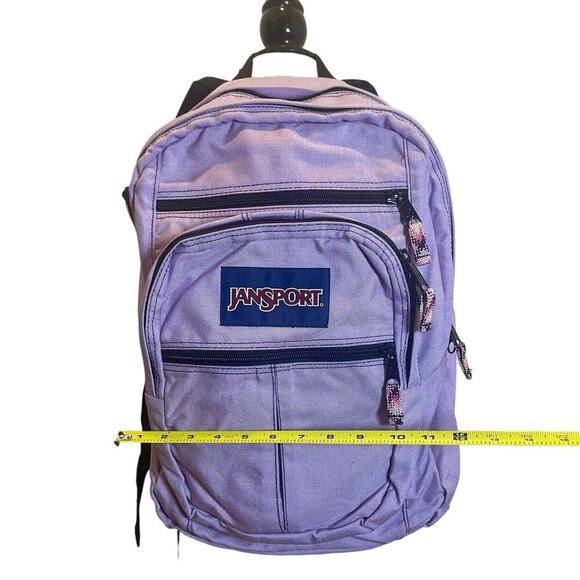 JANSPORT BACKPACK LAPTOP COMPUTER PASTEL LILAC POCKETS SCHOOL COLLEGE VERSATILE - Picture 7 of 16